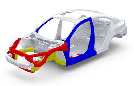 New Honda Acord uses ultra-high streength steel.
